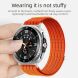 Ремешок Deexe Soft Weave для Samsung Galaxy Watch 8 (40/44mm) / 8 Classic - Orange. Фото 3 из 5