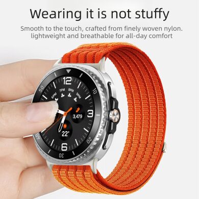 Ремешок Deexe Soft Weave для Samsung Galaxy Watch 8 (40/44mm) / 8 Classic - Orange