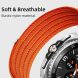 Ремешок Deexe Soft Weave для Samsung Galaxy Watch 8 (40/44mm) / 8 Classic - Orange. Фото 4 из 5