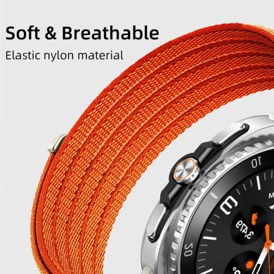 Ремешок Deexe Soft Weave для Samsung Galaxy Watch 8 (40/44mm) / 8 Classic - Orange