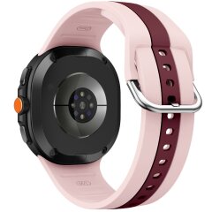 Ремешок Deexe Sport Strap для Samsung Galaxy Watch 8 (40/44mm) / 8 Classic - Pink / Wine Red