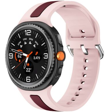 Ремешок Deexe Sport Strap для Samsung Galaxy Watch 8 (40/44mm) / 8 Classic - Pink / Wine Red