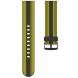 Ремешок Deexe Twill Color Strap для часов с шириной крепления 22мм - Black / Yellow. Фото 2 из 4