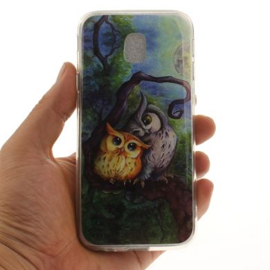 Силіконовий (TPU) чохол Deexe Life Style для Samsung Galaxy J3 2017 (J330), Owls Family