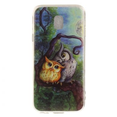 Силіконовий (TPU) чохол Deexe Life Style для Samsung Galaxy J3 2017 (J330), Owls Family