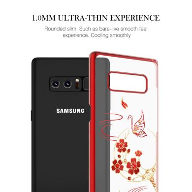 Пластиковый чехол KINGXBAR Diamond Flower для Samsung Galaxy Note 8 (N950) - Butterfly in Flowers