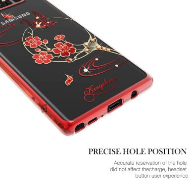 Пластиковый чехол KINGXBAR Diamond Flower для Samsung Galaxy Note 8 (N950) - Butterfly in Flowers