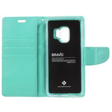 Чохол-книжка MERCURY Bravo Diary для Samsung Galaxy S9 (G960), Бірюзовий