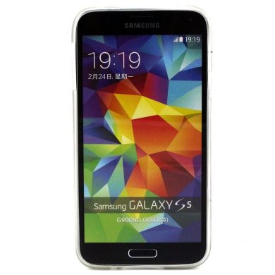 Силиконовая накладка Deexe Life Style для Samsung Galaxy S5 (G900) - Chevron and Smile