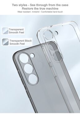 Силиконовый чехол IMAK UX-5 Series для Samsung Galaxy S23 Plus (S916) - Transparent Black