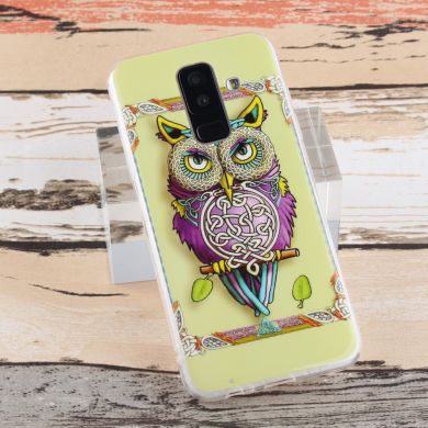 Силиконовый (TPU) чехол Deexe Life Style для Samsung Galaxy A6+ 2018 (A605) - Cool Owl