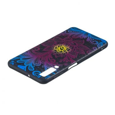 Силиконовый (TPU) чехол Deexe Life Style для Samsung Galaxy A7 2018 (A750) - Unique Flower