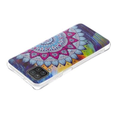 Силіконовий (TPU) чохол Deexe LumiCase для Samsung Galaxy A12 (A125) / A12 Nacho (A127) / M12 (M127) - Half The Flower