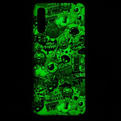 Силіконовий (TPU) чохол Deexe LumiCase для Samsung Galaxy A70 (A705) - Wow Brains