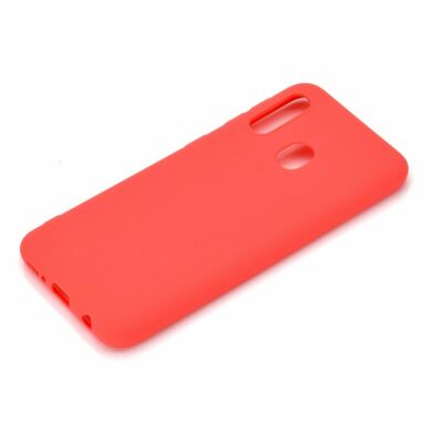 Силіконовий (TPU) чохол Deexe Matte Case для Samsung Galaxy A20e (A202) - Red