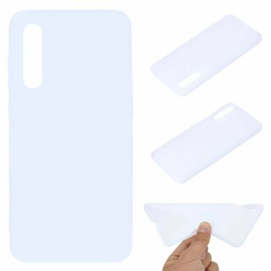 Силіконовий (TPU) чохол Deexe Matte Case для Samsung Galaxy A50 (A505) - White