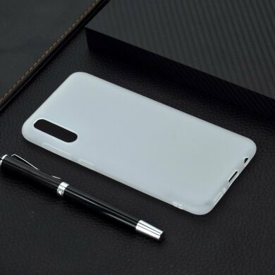 Силіконовий (TPU) чохол Deexe Matte Case для Samsung Galaxy A50 (A505) - White