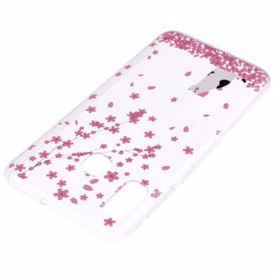 Силіконовий (TPU) чохол Deexe Pretty Glossy для Samsung Galaxy A30 (A305) - Flower and Cat