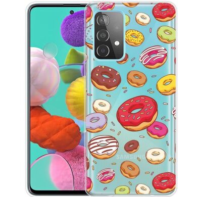 Силиконовый (TPU) чехол Deexe Pretty Glossy для Samsung Galaxy A73 (A736) - Doughnut