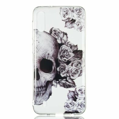 Силиконовый (TPU) чехол Deexe Pretty Glossy для Samsung Galaxy M10 (M105) - Cool Skull
