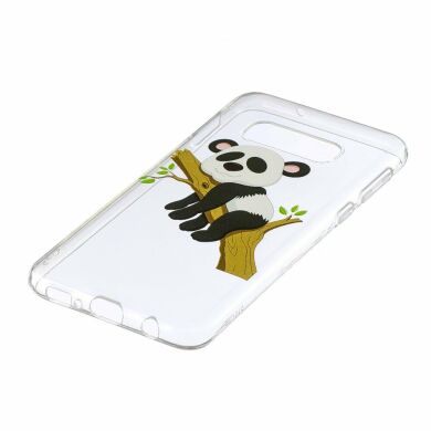 Силіконовий (TPU) чохол Deexe Pretty Glossy для Samsung Galaxy S10e (G970) - Panda Climbing Tree
