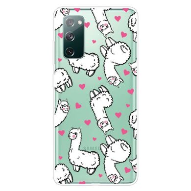 Силиконовый (TPU) чехол Deexe Pretty Things для Samsung Galaxy S20 FE (G780) - Alpacas