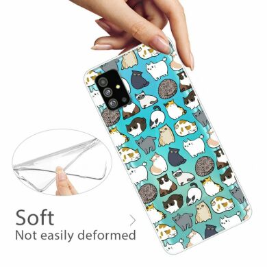 Силиконовый (TPU) чехол Deexe Pretty Glossy для Samsung Galaxy S20 Plus (G985) - Cartoon Animals