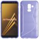 Силиконовый (TPU) чехол Deexe S Line для Samsung Galaxy A6+ 2018 (A605) - Light Purple. Фото 1 из 2