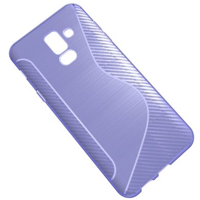 Силиконовый (TPU) чехол Deexe S Line для Samsung Galaxy A6+ 2018 (A605) - Light Purple