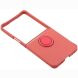 Силиконовый (TPU) чехол с кольцом Deexe Color Shell (FF) для Samsung Galaxy Flip 8 - Red. Фото 4 из 5