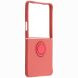 Силиконовый (TPU) чехол с кольцом Deexe Color Shell (FF) для Samsung Galaxy Flip 8 - Red. Фото 2 из 5