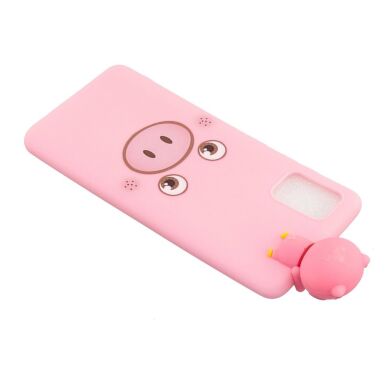 Силіконовий (TPU) чохол UniCase 3D Pattern для Samsung Galaxy A02s (A025) - Pink Pig