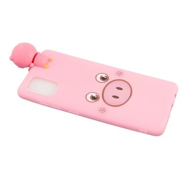 Силиконовый (TPU) чехол UniCase 3D Pattern для Samsung Galaxy A02s (A025) - Pink Pig