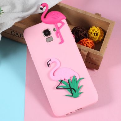 Силиконовый (TPU) чехол UniCase 3D Pattern для Samsung Galaxy J6 2018 (J600) - Flamingo Pattern
