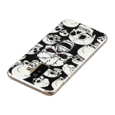 Силиконовый (TPU) Deexe LumiCase для Samsung Galaxy A6+ 2018 (A605) - Skulls