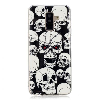 Силиконовый (TPU) Deexe LumiCase для Samsung Galaxy A6+ 2018 (A605) - Skulls