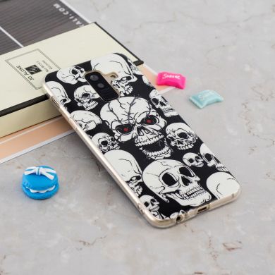 Силиконовый (TPU) Deexe LumiCase для Samsung Galaxy A6+ 2018 (A605) - Skulls