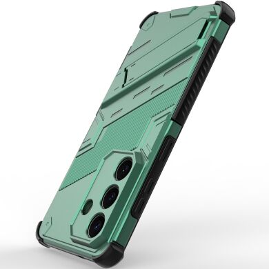 Защитный чехол Deexe Bibercas для Samsung Galaxy S26 Plus (S947) - Green