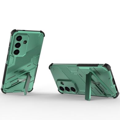 Защитный чехол Deexe Bibercas для Samsung Galaxy S26 Plus (S947) - Green