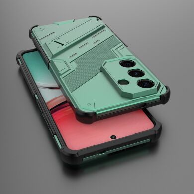 Защитный чехол Deexe Bibercas для Samsung Galaxy S26 Plus (S947) - Green