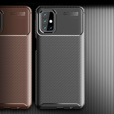 Защитный чехол Deexe Fusion для Samsung Galaxy M31s (M317) - Brown