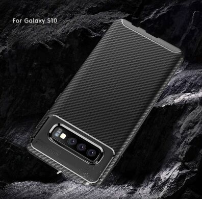 Защитный чехол Deexe Fusion для Samsung Galaxy S10 (G973) - Coffee