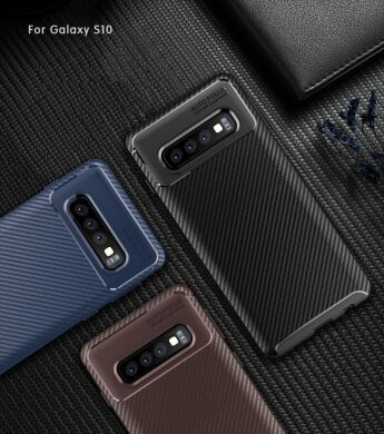 Защитный чехол Deexe Fusion для Samsung Galaxy S10 (G973) - Blue