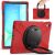 Защитный чехол Deexe Hand Grip для Samsung Galaxy Tab S10 FE Plus - Red