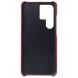 Защитный чехол Deexe Leather Back Cover для Samsung Galaxy S24 Ultra - Red. Фото 4 из 4