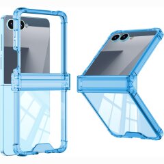 Защитный чехол GKK Airbag Clear Case для Samsung Galaxy Flip 8 - Transparent Blue