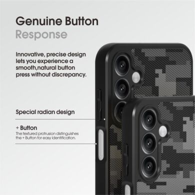 Захисний чохол IBMRS Military для Samsung Galaxy A15 (A155) - Grid Camouflage