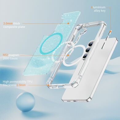 Защитный чехол Reframe Glitter Magnetic Case для Samsung Galaxy S26 (S942) - Black