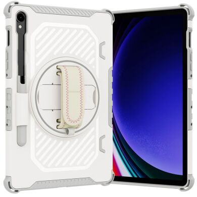Защитный чехол Reframe Kickstand Strap для Samsung Galaxy Tab S7 / S8 / S9 / S9 FE (T870/T875/X700/X706/X710/X716/X510) - Grey