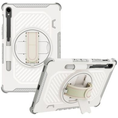 Защитный чехол Reframe Kickstand Strap для Samsung Galaxy Tab S7 / S8 / S9 / S9 FE (T870/T875/X700/X706/X710/X716/X510) - Grey
